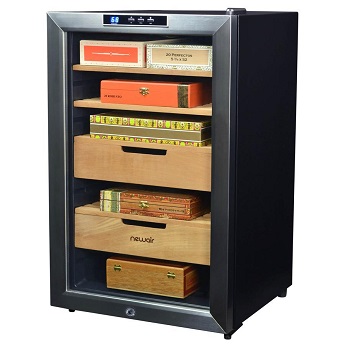 NewAir 400 Count Cigar Humidor Climate Controlled with Opti Temp left 1024x1024